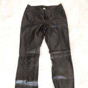 Victoria's Secret Skinny Leather Pants Real Genuine Leather